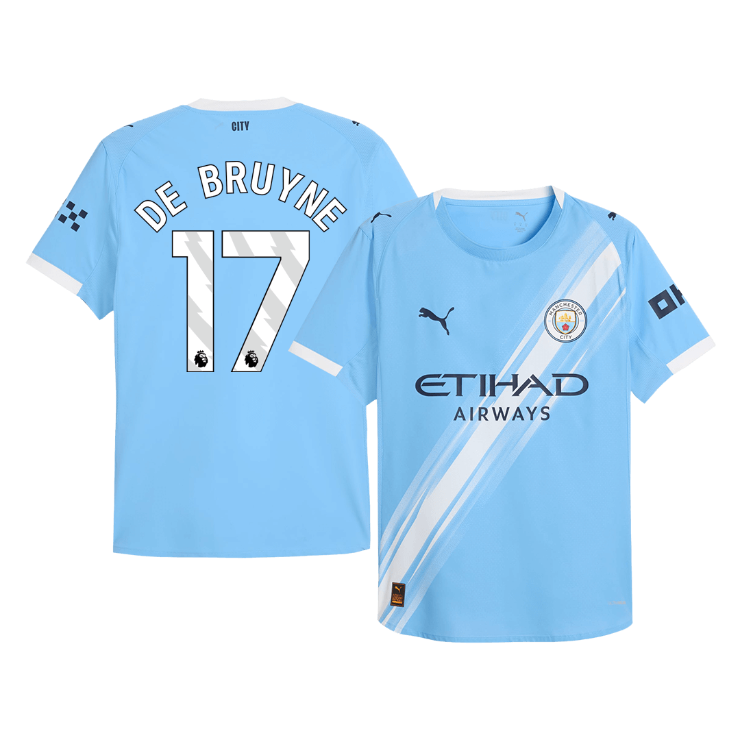 Manchester City Tröja DE BRUYNE #17 2025/26 Hemma Blå
