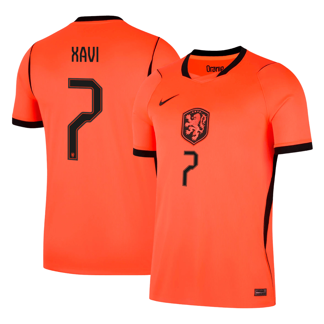 Nederländerna Tröja XAVI #7 2026 Hemma Orange