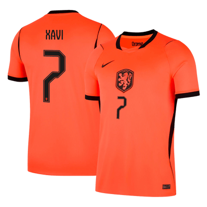 Nederländerna Tröja XAVI #7 2026 Hemma Orange