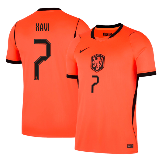 Nederländerna Tröja XAVI #7 2026 Hemma Orange