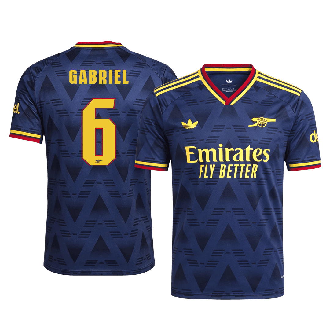Arsenal Tröja GABRIEL #6 2026/27 Borta Autentisk Mörkblå - UCL