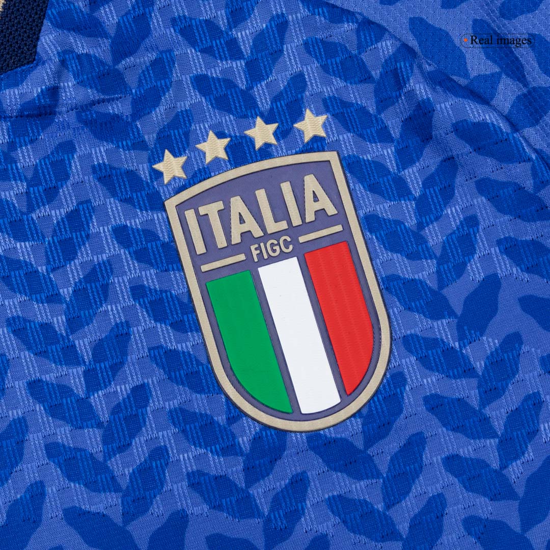 Italien Tröja DIMARCO #3 2026 Hemma Autentisk Blå