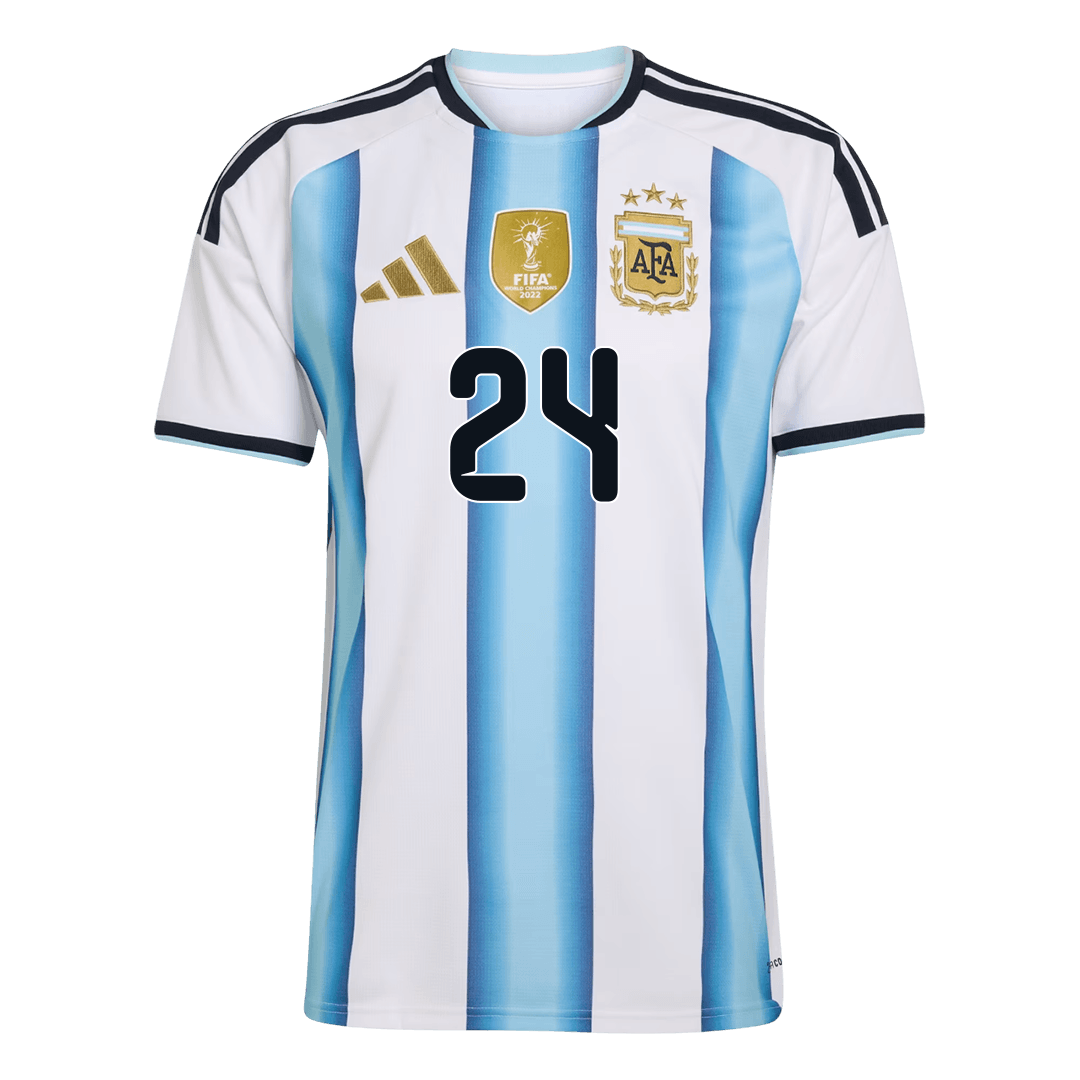 E. FERNÁNDEZ #24 Argentina Tröja 2026 Hemma Premium Blå & Vit