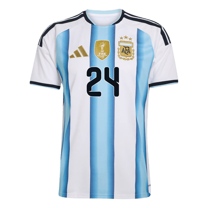 E. FERNÁNDEZ #24 Argentina Tröja 2026 Hemma Premium Blå & Vit-9