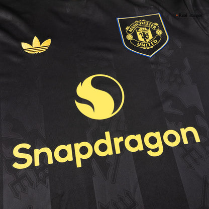 Manchester United Tröja 2025/26 Tredje Långärmad Svart-5