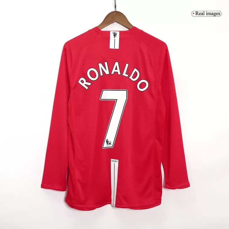 RONALDO #7 Manchester United Hemmatröja 2007/08 Retro Tröja
 Röd