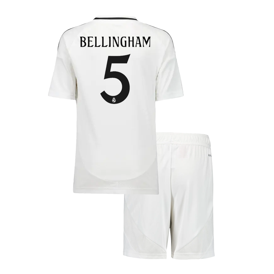 Real Madrid Tröja BELLINGHAM #5 2024/25 Hemma Vit Barn