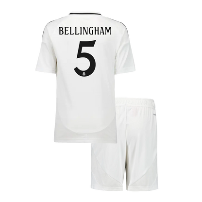 Real Madrid Tröja BELLINGHAM #5 2024/25 Hemma Vit Barn