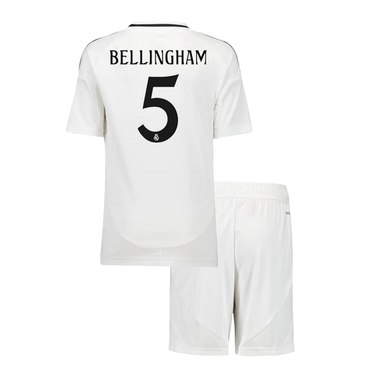 Real Madrid Tröja BELLINGHAM #5 2024/25 Hemma Vit Barn