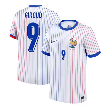 Frankrike Tröja GIROUD #9 Euro 2024 Borta Vit
