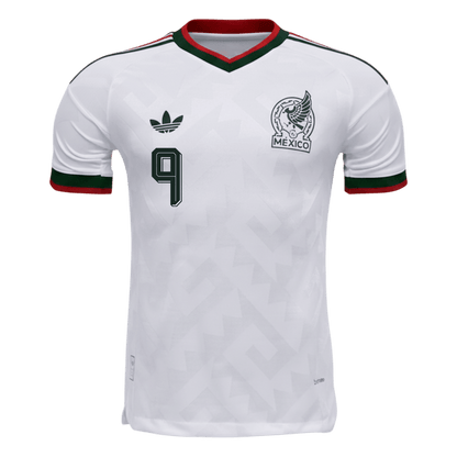 Mexiko Tröja RAÚL #9 2026 Borta Autentisk Vit-9