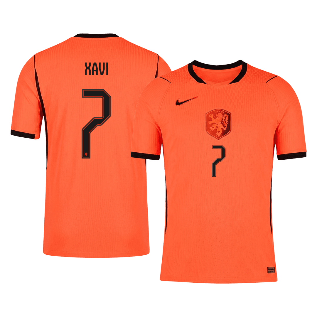 Nederländerna Tröja XAVI #7 2026 Hemma Autentisk Orange
