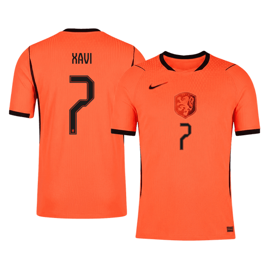 Nederländerna Tröja XAVI #7 2026 Hemma Autentisk Orange