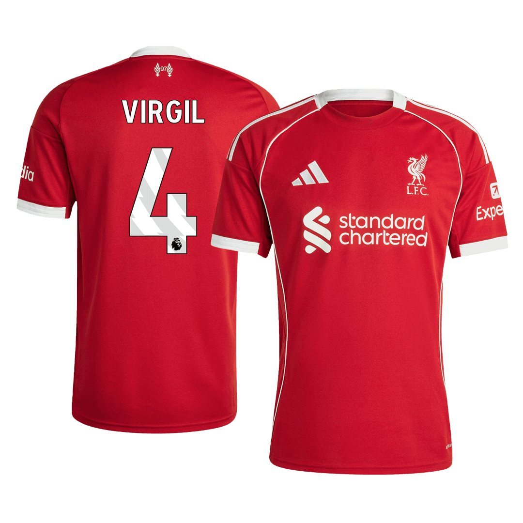 Liverpool Tröja VIRGIL #4 2025/26 Hemma Röd