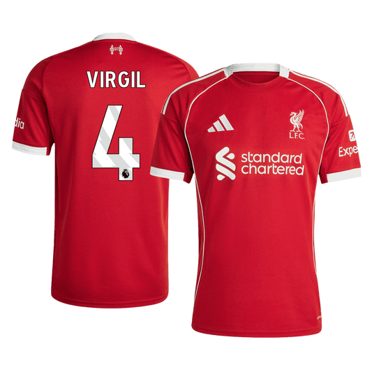 Liverpool Tröja VIRGIL #4 2025/26 Hemma Röd