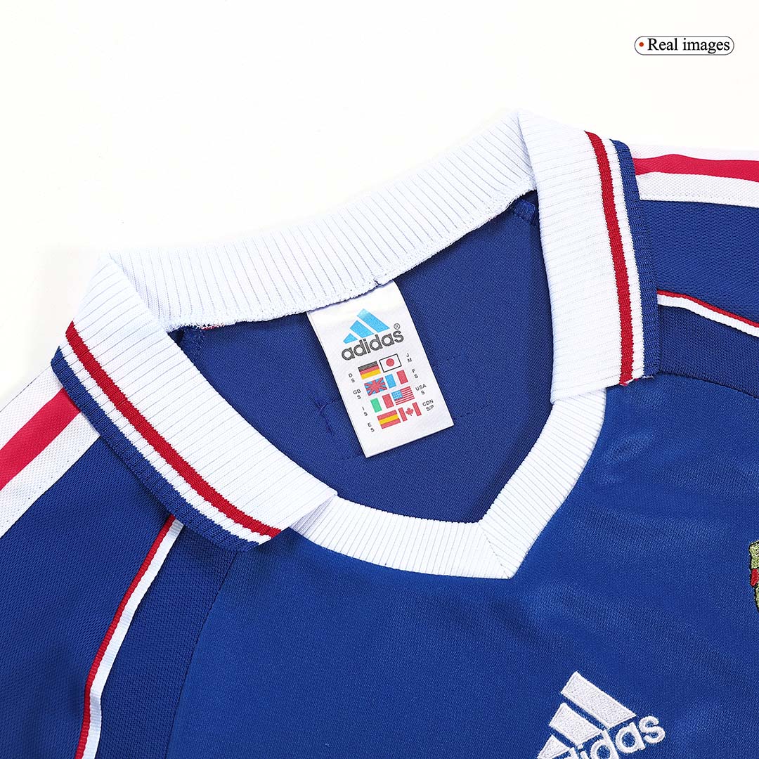 Frankrike Hemmatröja 1998 Retro Tröja
 Blå-8