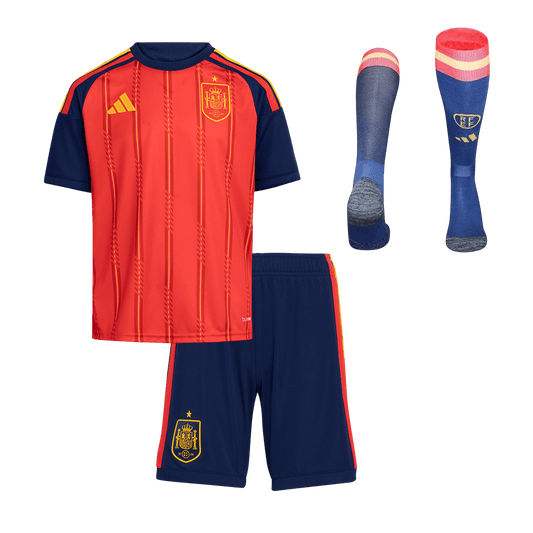 Spanien Tröja 2026 Hemmaställ Röd Barn