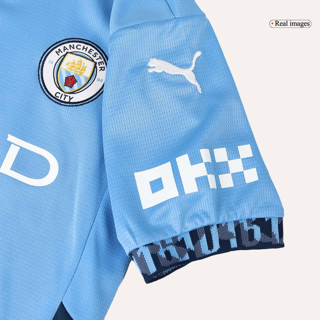 Manchester City Tröja 2024/25 Hemma Blå Barn-9