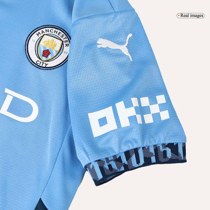 Manchester City Tröja 2024/25 Hemma Blå Barn-9