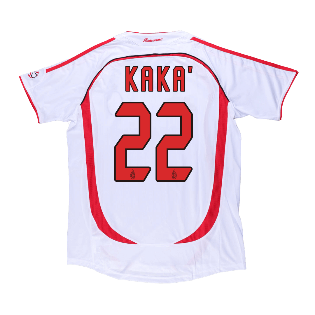 KAKA' #22 AC Milan Bortatröja 2006/07 Retro Tröja
 Vit - UCL
