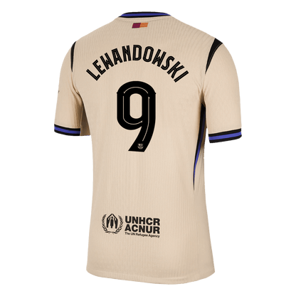 Barcelona Tröja LEWANDOWSKI #9 2025/26 Borta Gul - UCL-14
