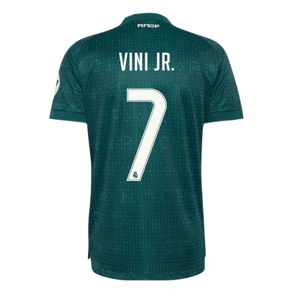 Real Madrid Tröja VINI JR. #7 2026/27 Borta Autentisk Grön-3