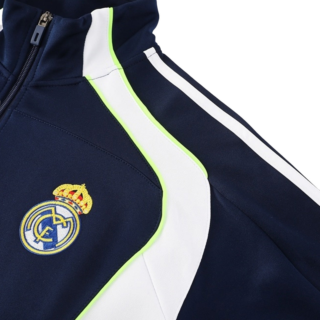 Real Madrid Träningsjacka 2025/26 Mörkblå-4