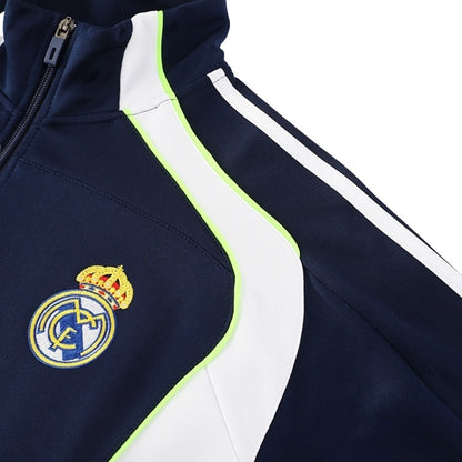 Real Madrid Träningsjacka 2025/26 Mörkblå-4