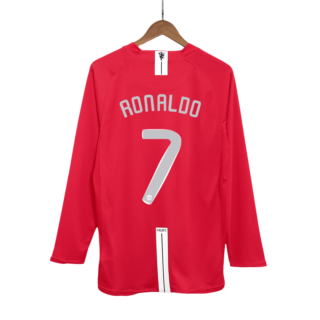RONALDO #7 Manchester United Hemmatröja 2007/08 Retro Tröja
 Röd - UCL Final