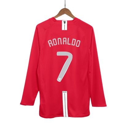 RONALDO #7 Manchester United Hemmatröja 2007/08 Retro Tröja
 Röd - UCL Final