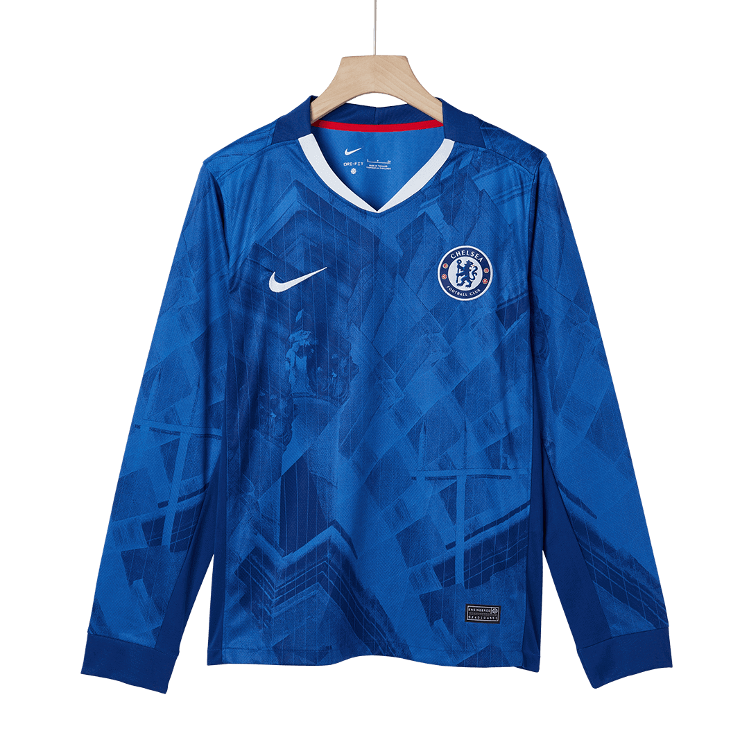 Chelsea Tröja 2025/26 Hemma Långärmad Blå-9