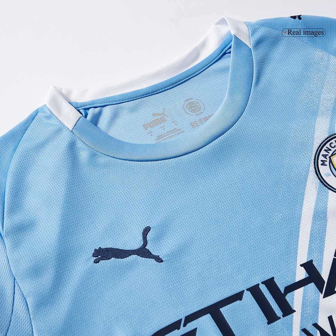 Manchester City Tröja 2025/26 Hemma Långärmad Blå-9