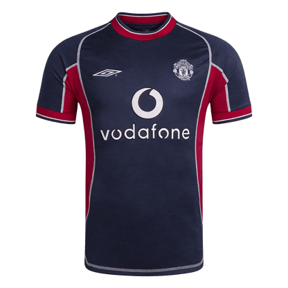 Manchester United Thirdtröja 2000/01 Retro Tröja
 Mörkblå