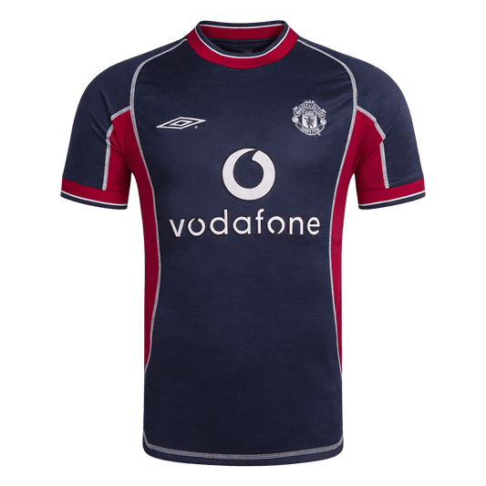 Manchester United Thirdtröja 2000/01 Retro Tröja
 Mörkblå