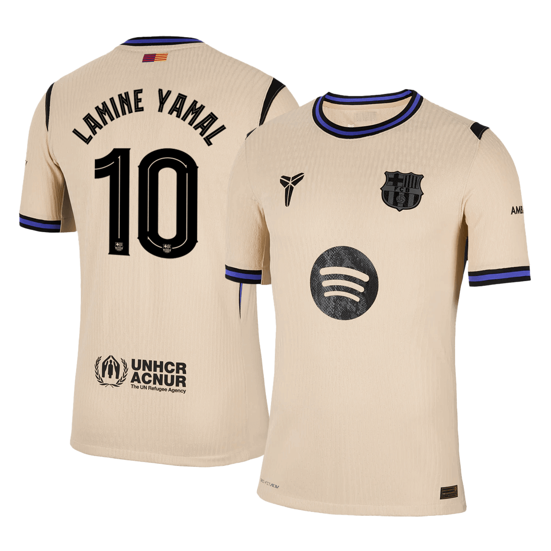 Barcelona Tröja LAMINE YAMAL #10 2025/26 Borta Gul - UCL