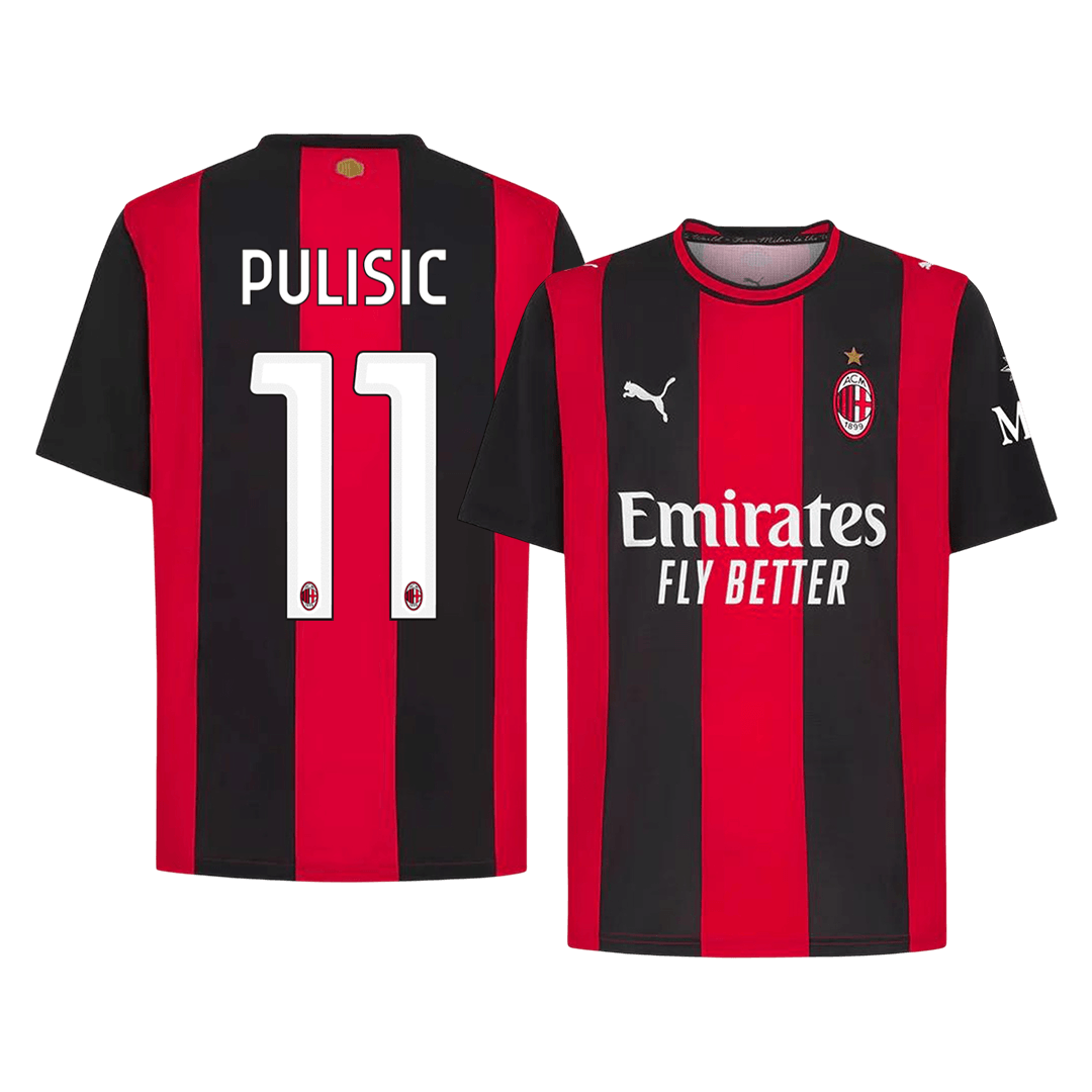 AC Milan Tröja PULISIC #11 2026/27 Hemma Röd & Svart