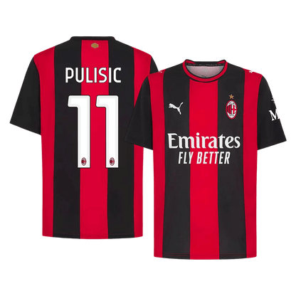 AC Milan Tröja PULISIC #11 2026/27 Hemma Röd & Svart