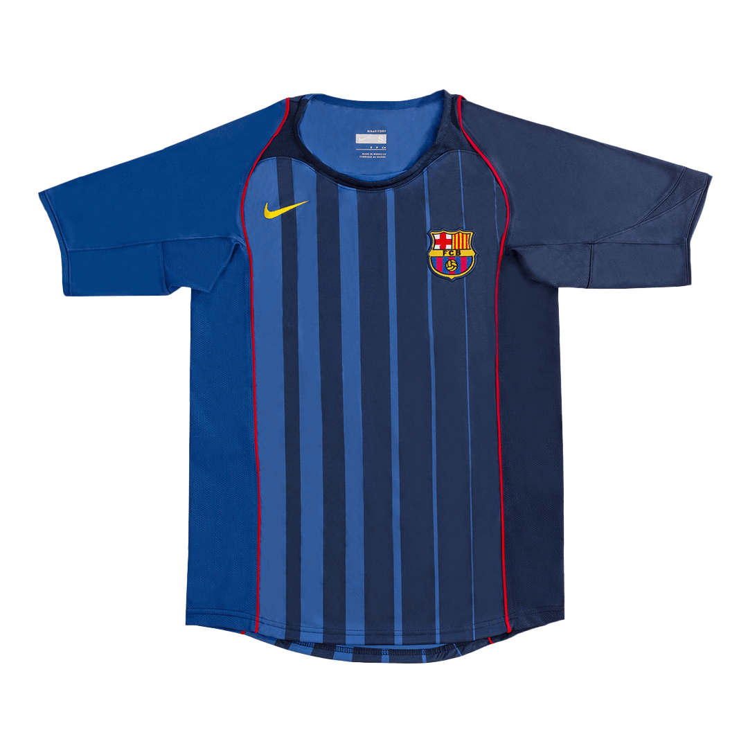 ETO'O #9 Barcelona Bortatröja 2004/05 Retro Tröja
 Blå
