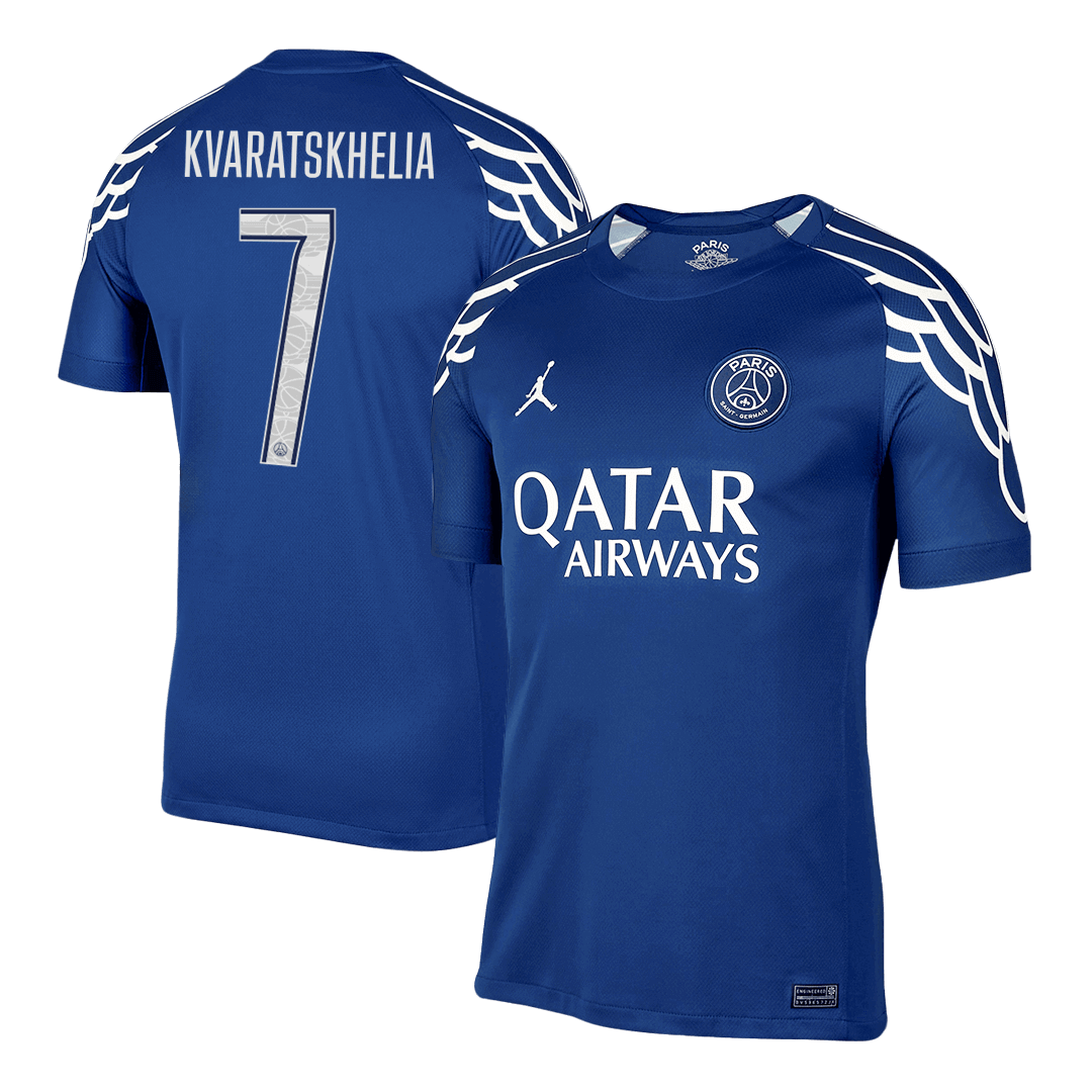 PSG Tröja KVARATSKHELIA #7 2024/25 Fourth Away Mörkblå - UCL