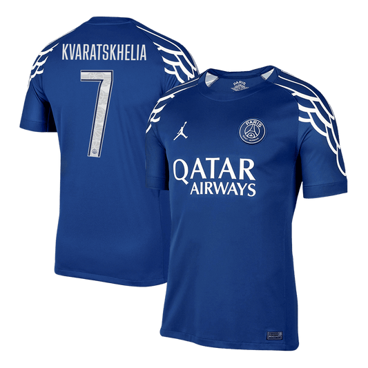 PSG Tröja KVARATSKHELIA #7 2024/25 Fourth Away Mörkblå - UCL