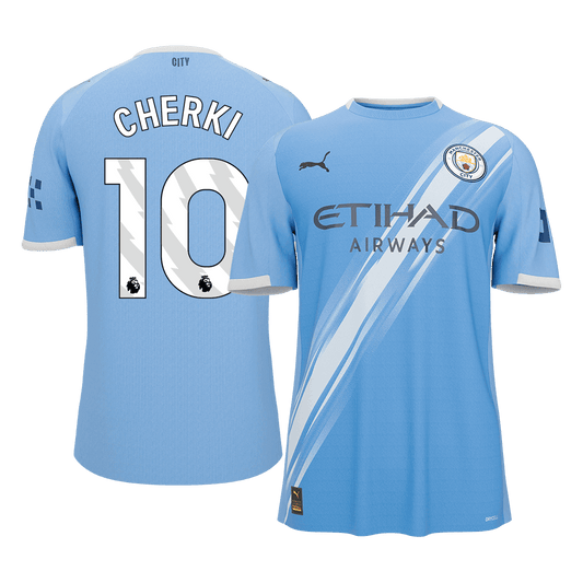 CHERKI #10 Manchester City Tröja 2025/26 Hemma Premium Blå