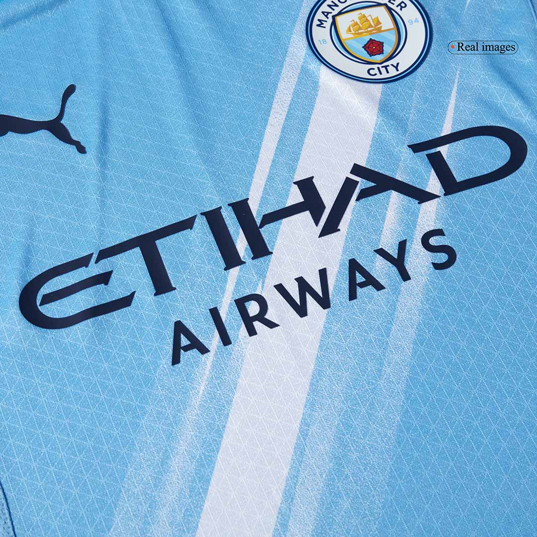 Manchester City Tröja HAALAND #9 2025/26 Hemma Blå