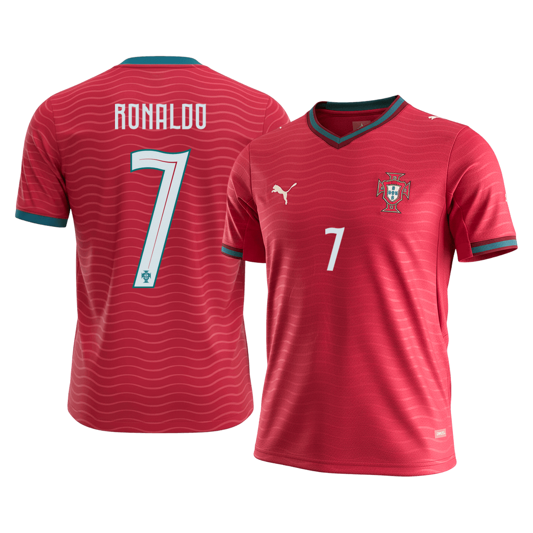 RONALDO #7 Portugal Tröja 2026 Hemma Premium Röd