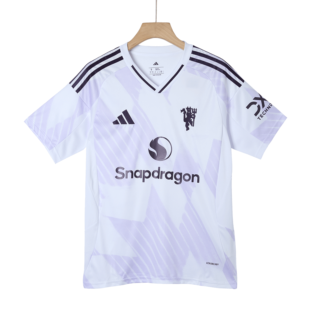 Manchester United Tröja B.FERNANDES #8 2025/26 Borta Vit