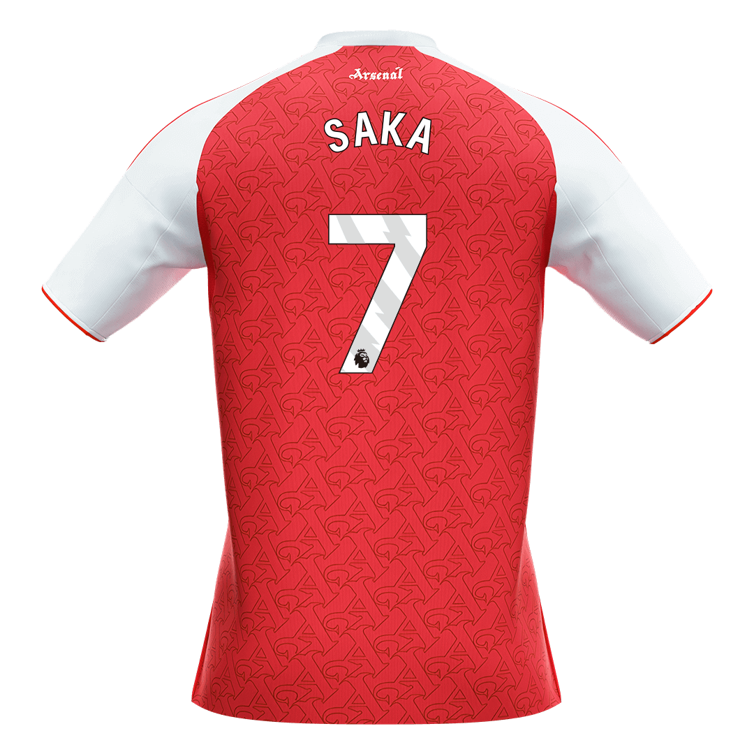 SAKA #7 Arsenal Tröja 2025/26 Hemma Premium Röd-10