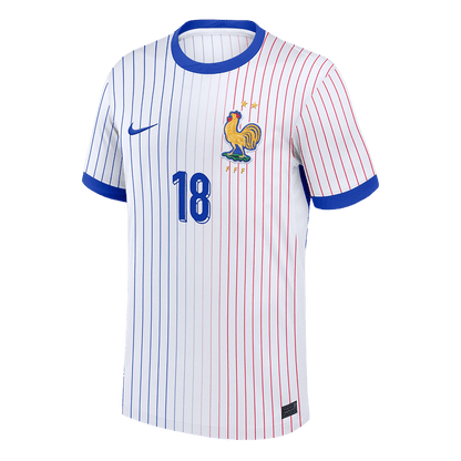 Frankrike Tröja NKUNKU #18 Euro 2024 Borta Vit-8