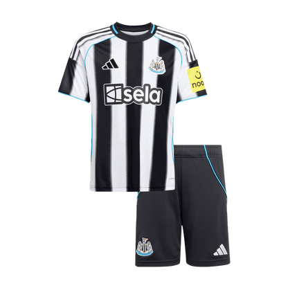 Newcastle United Tröja 2025/26 Hemma Svart & Vitt Barn