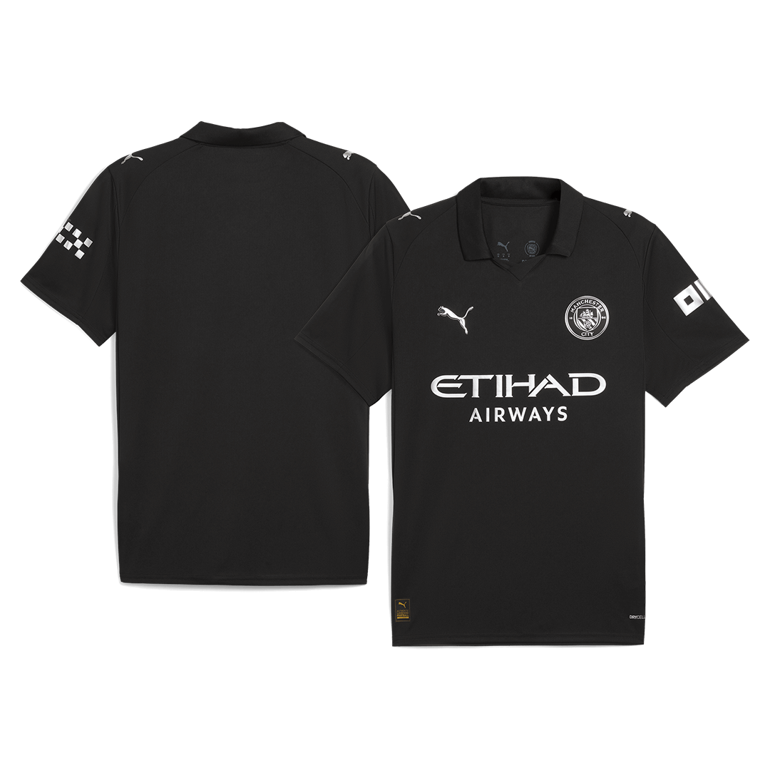 Manchester City Tröja 2025/26 Borta Svart-8