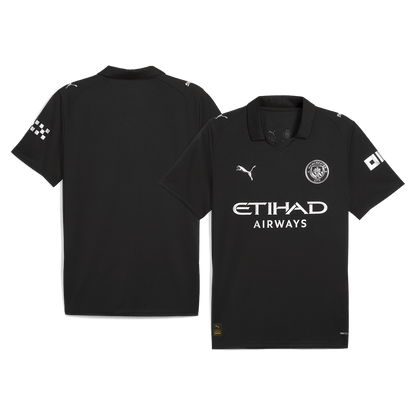 Manchester City Tröja 2025/26 Borta Svart-8