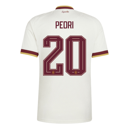 Spanien Tröja PEDRI #20 2026 Borta Vit-3